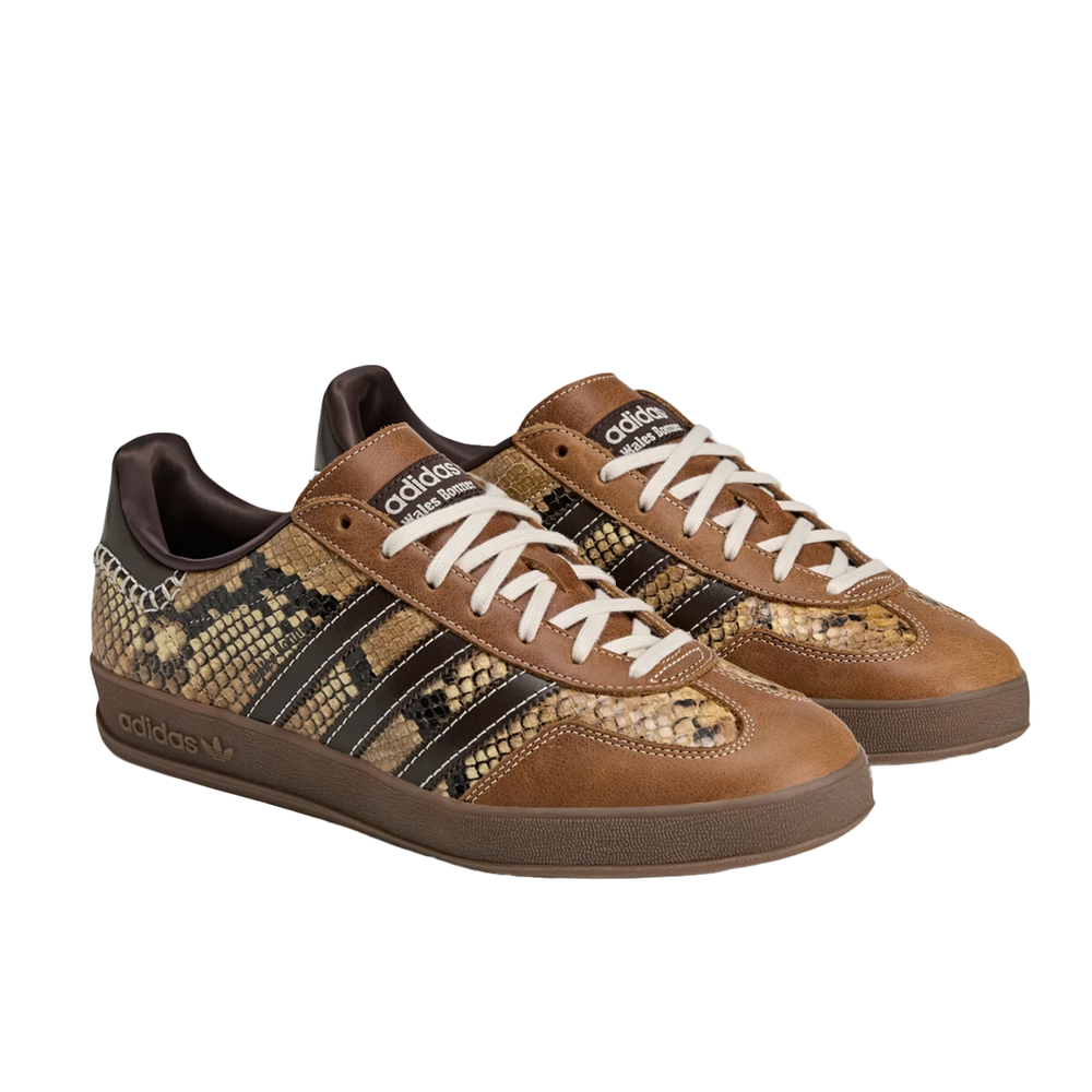 WALES BONNER x ADIDAS GAZELLE INDOOR SHOES SNAKESKIN BROWN