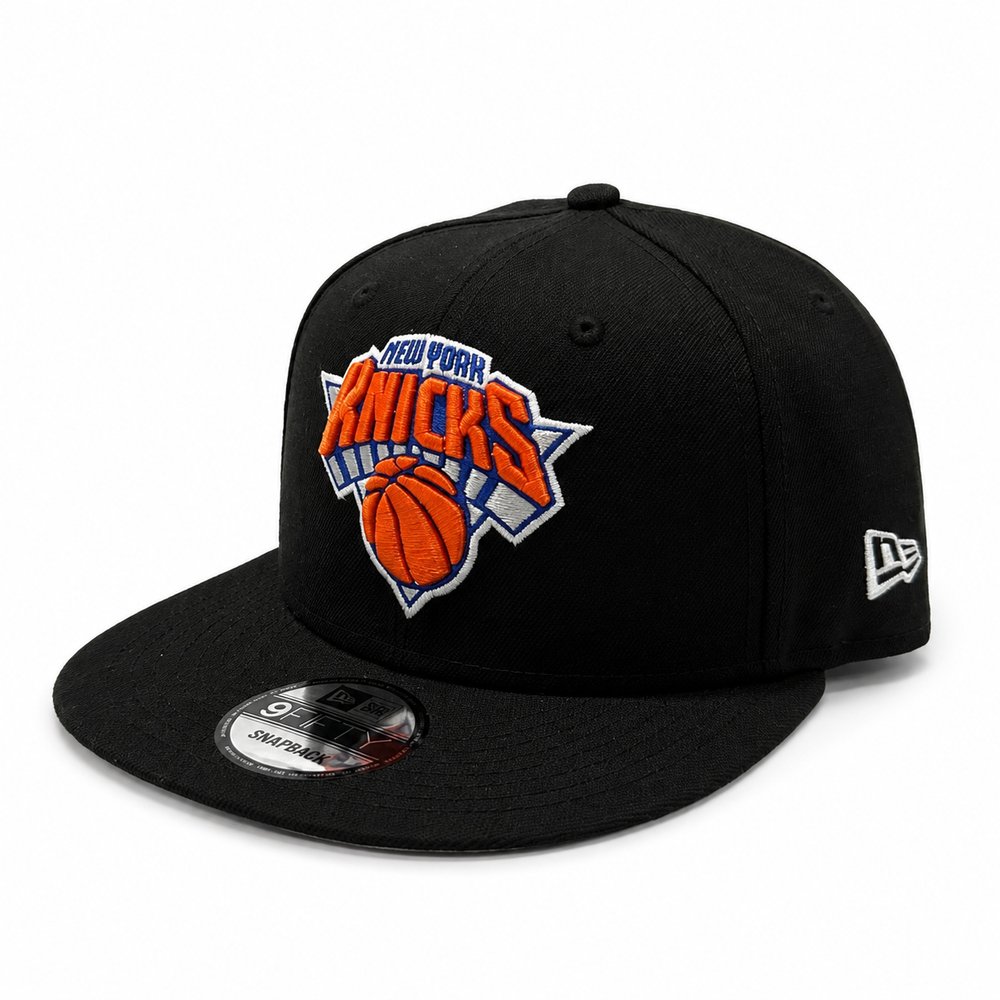NEW YORK KNICKS 9FIFTY SNAPBACK BLACK & ORANGE/BLUE