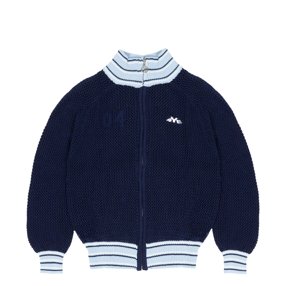 KNIT TRACK JACKET NAVY