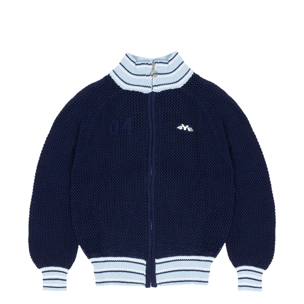 KNIT TRACK JACKET NAVY