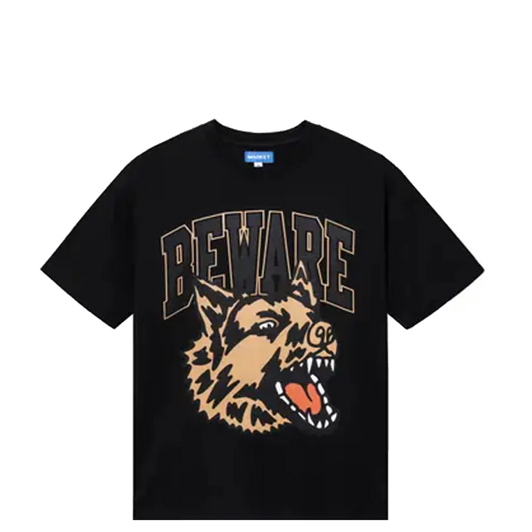 CAMISETA CLASSIC BEWARE NEGRO LAVADO 