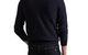MESH-KNIT COTTON CREWNECK SWEATER NAVY