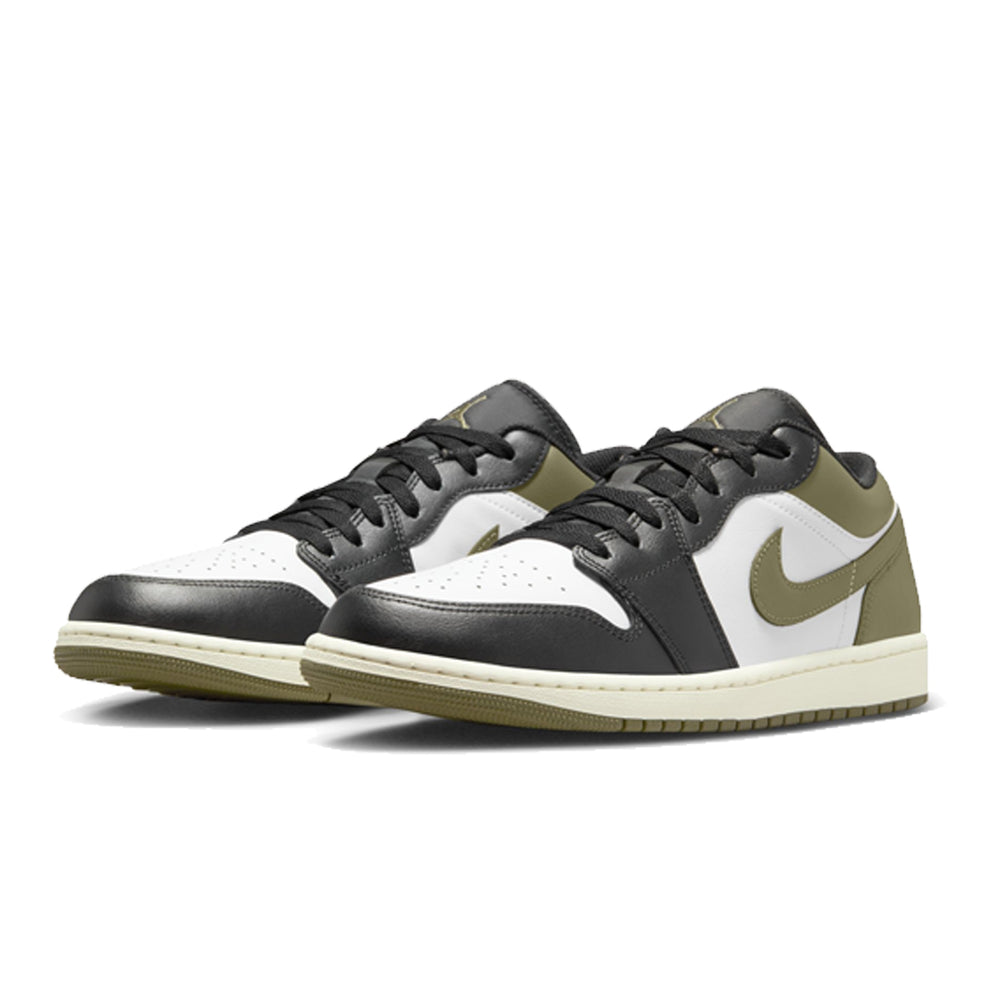 AIR JORDAN 1 LOW BLACK TOE MEDIUM OLIVE