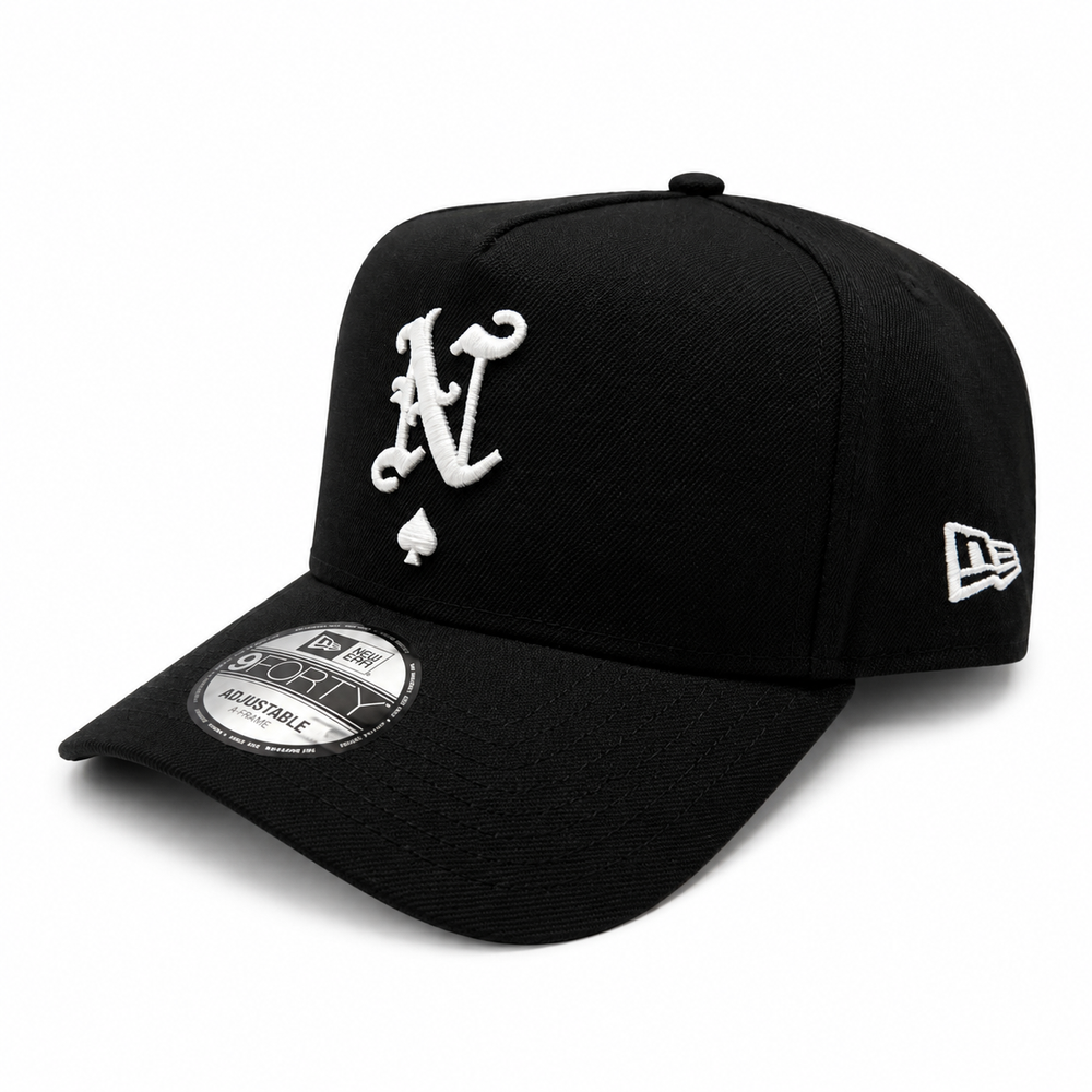 NEW ERA X NRML "ACE OF SPADES" 9FORTY ADJUSTABLE A-FRAME BLACK