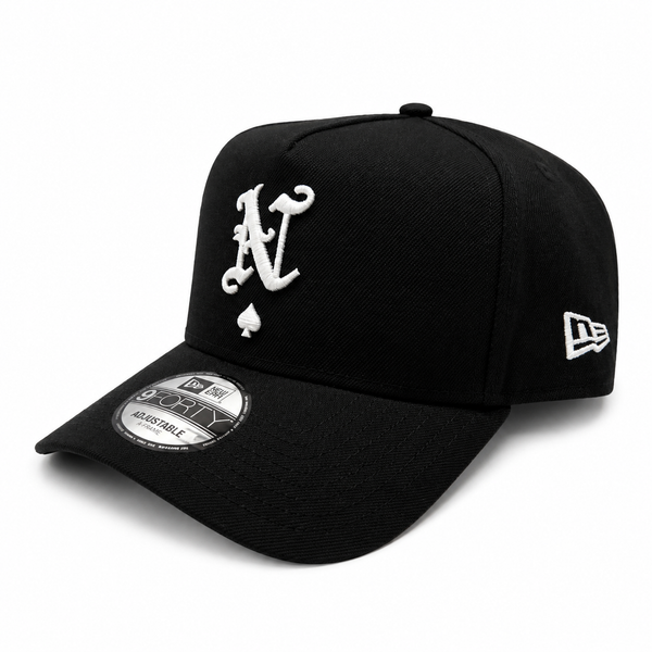 NEW ERA X NRML "ACE OF SPADES" 9FORTY ADJUSTABLE A-FRAME BLACK