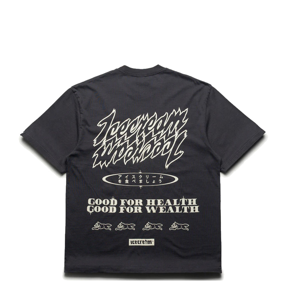 MONEY ON MY MIND SS KNIT TEE CHARCOAL ART (OVERSIZED)