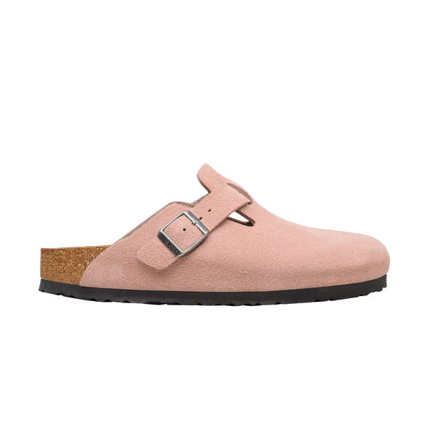 BOSTON SOFT FOOTBED SUEDE LEATHER PINK CLAY