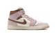 WOMEN'S AIR JORDAN 1 MID PINK OXFORD BROWN