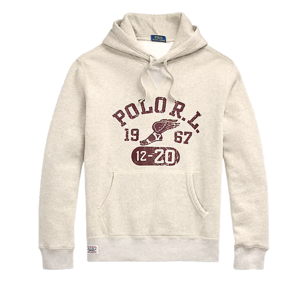 POLO LOGO FLEECE HOODIE