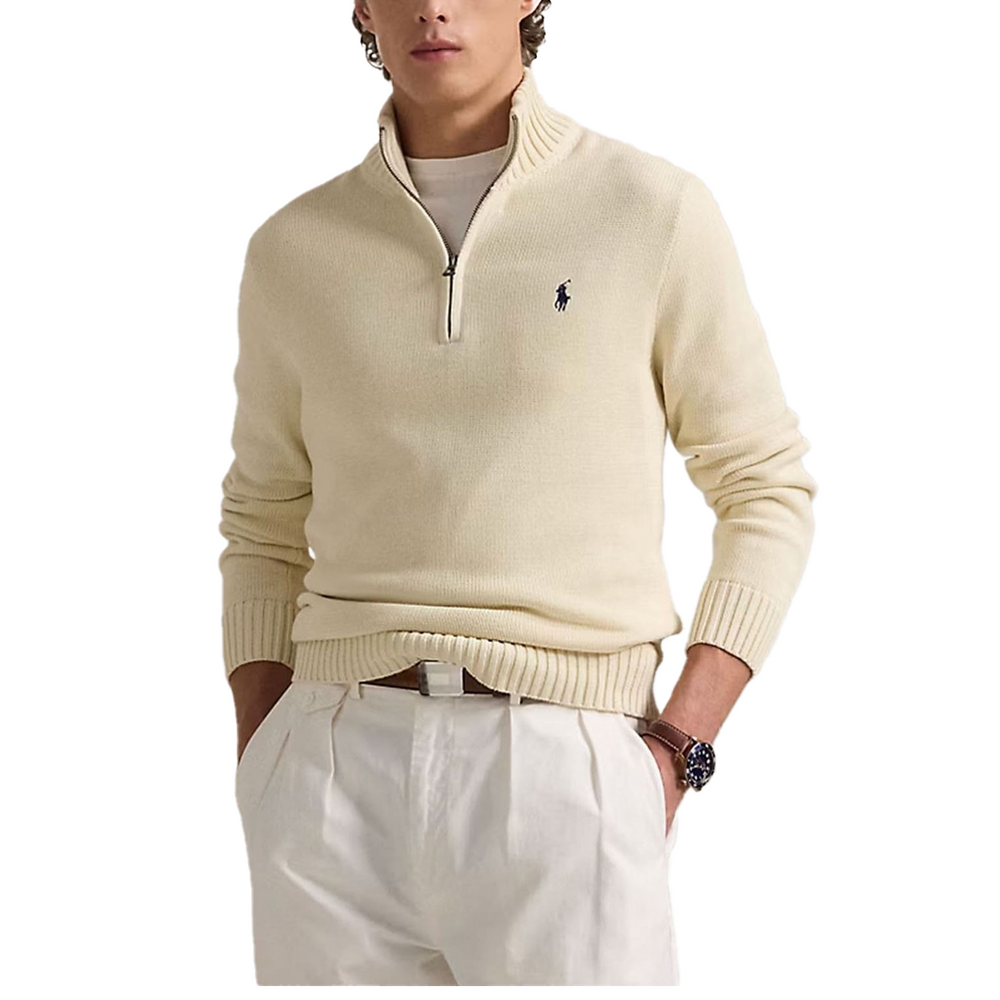 1/2 ZIP SWEATER CREAM