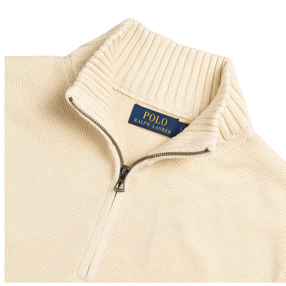 1/2 ZIP SWEATER CREAM