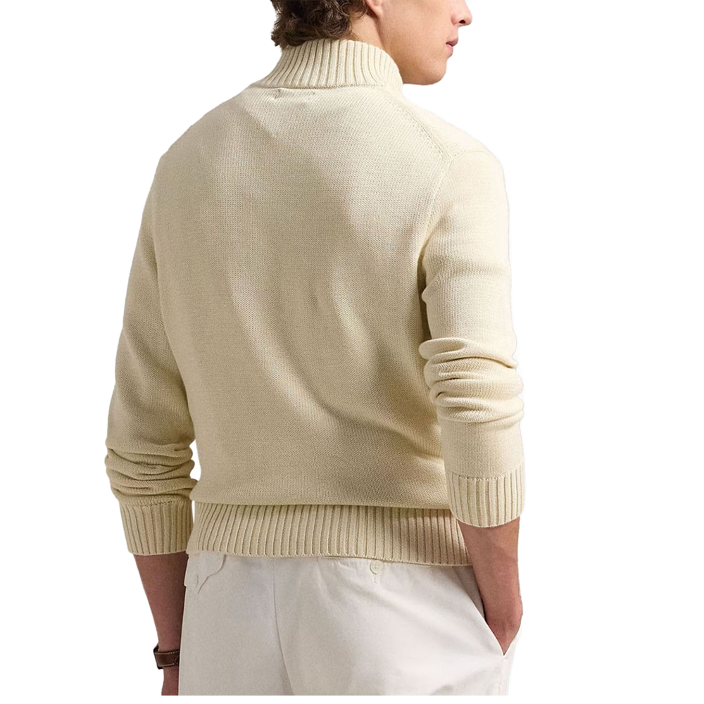 1/2 ZIP SWEATER CREAM