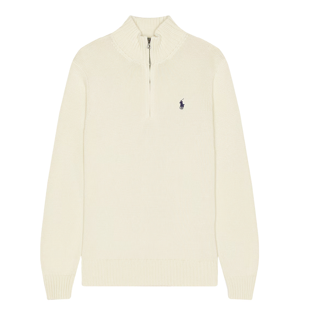 1/2 ZIP SWEATER CREAM