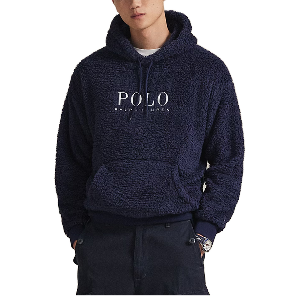 LOGO PILE FLEECE HOODIE