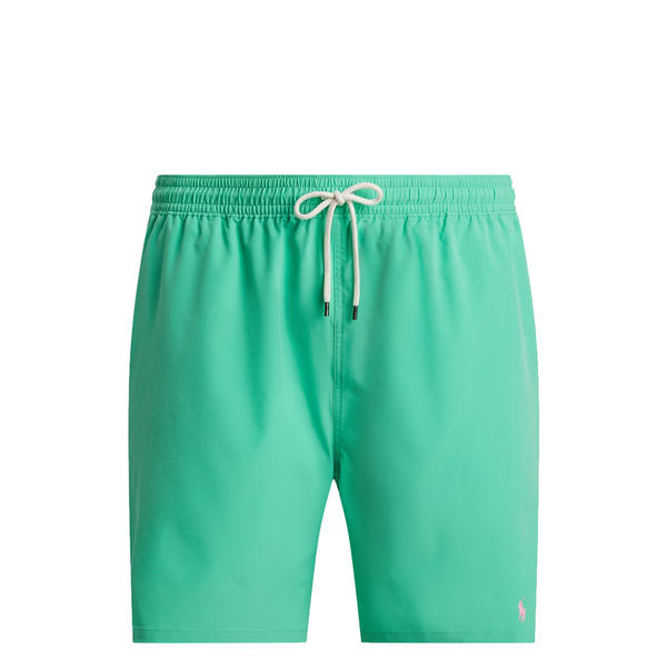 TRAVELER STRAIGHT-LEG MID-LENGTH SWIM SHORTS GREEN