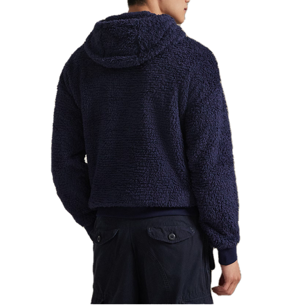 LOGO PILE FLEECE HOODIE