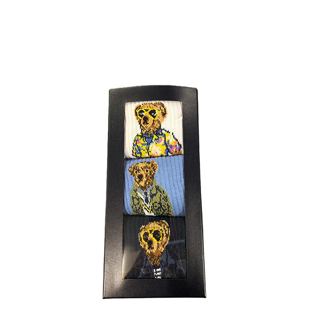 POLO BEAR CREW SOCK 3 PACK GIFT SET