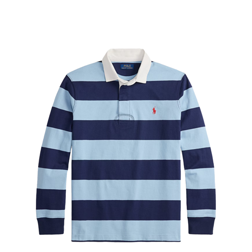 ICONIC STRIPED RUGBY JERSEY BLUE