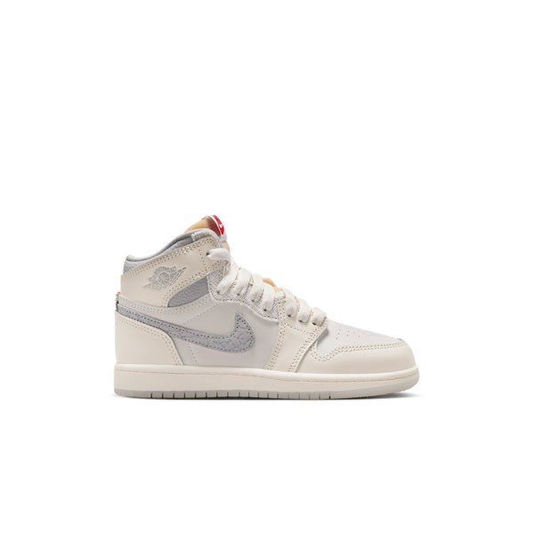 JORDAN 1 RETRO HIGH OG (PS) UNIVERSITY RED/PALE IVORY