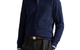 TEXTURED QUARTER-ZIP PULLOVER NAVY