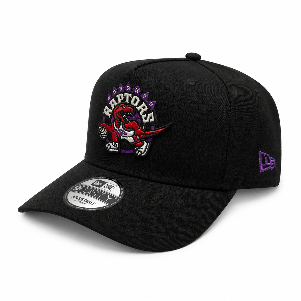 TORONTO RAPTORS 9FORTY ADJUSTABLE A-FRAME BLACK/PURPLE & RED