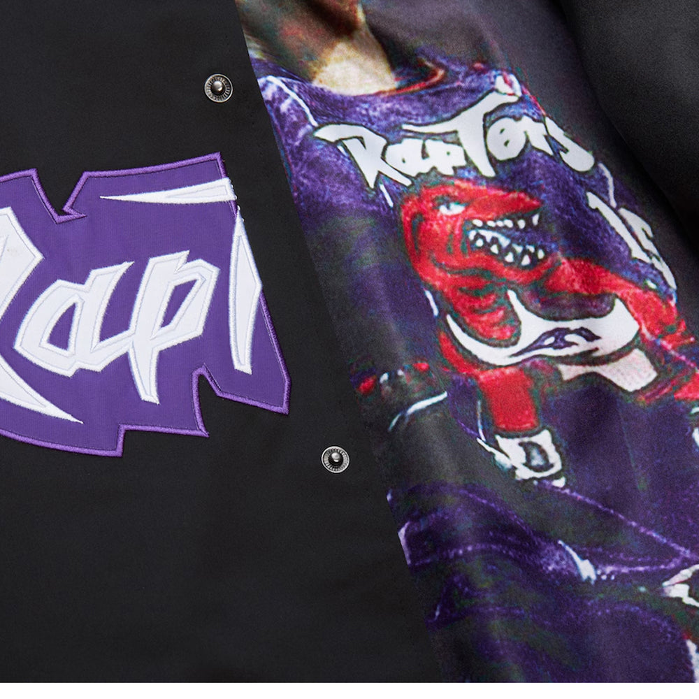 TORONTO RAPTORS SATIN FULL SNAP VINCE CARTER JACKET