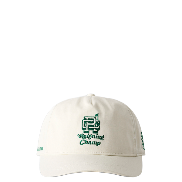 WOVEN AZALEA SNAPBACK CAP IVORY/GREEN