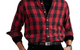 CLASSIC FIT PLAID DOUBLE-FACED SHIRT RED