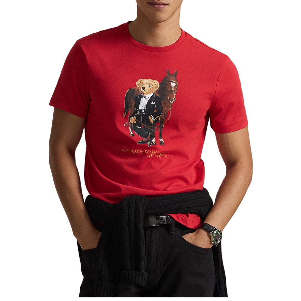 BEAR COTTON T-SHIRT RED