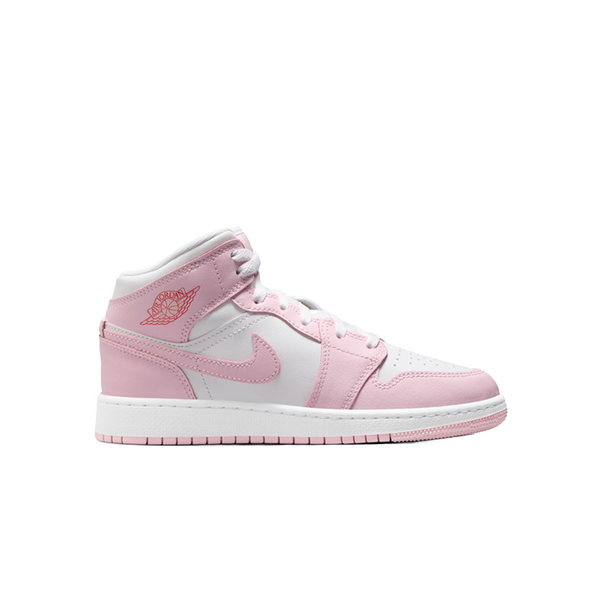 AIR JORDAN 1 MID (GS) PINK FOAM FIRE RED – NRML AIR JORDAN 1 MID (GS) PINK FOAM FIRE RED – NRML
