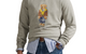 SEASONAL BEAR FLEECE SWEATSHIRT GREY