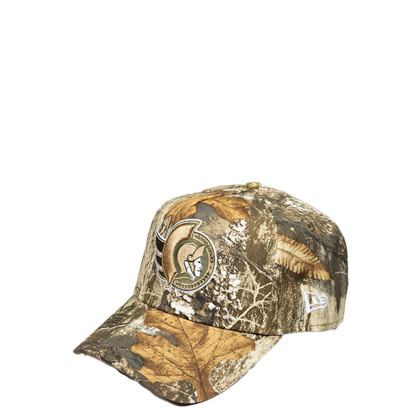 OTTAWA SENATORS REALTREE KHAKI 9FORTY ADJUSTABLE A-FRAME CAP