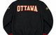 OTTAWA SENATORS "3X STANLEY CUP CHAMPIONS) VARSITY JACKET BLACK / RED
