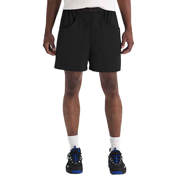 RED BOX NYLON BELTED SHORTS BLACK