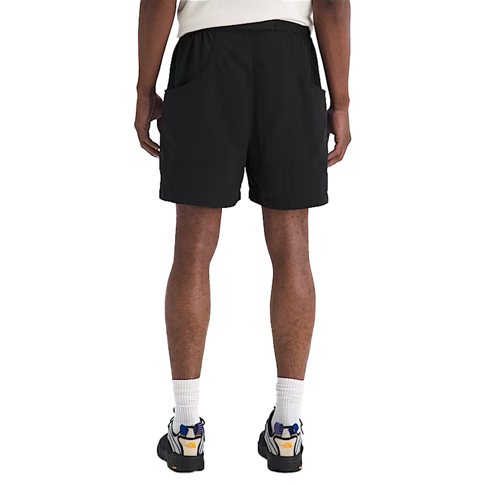 RED BOX NYLON BELTED SHORTS BLACK