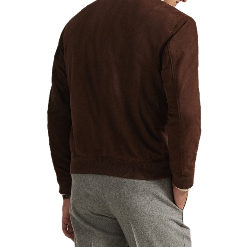 SUEDE FLIGHT JACKET COOPER BROWN