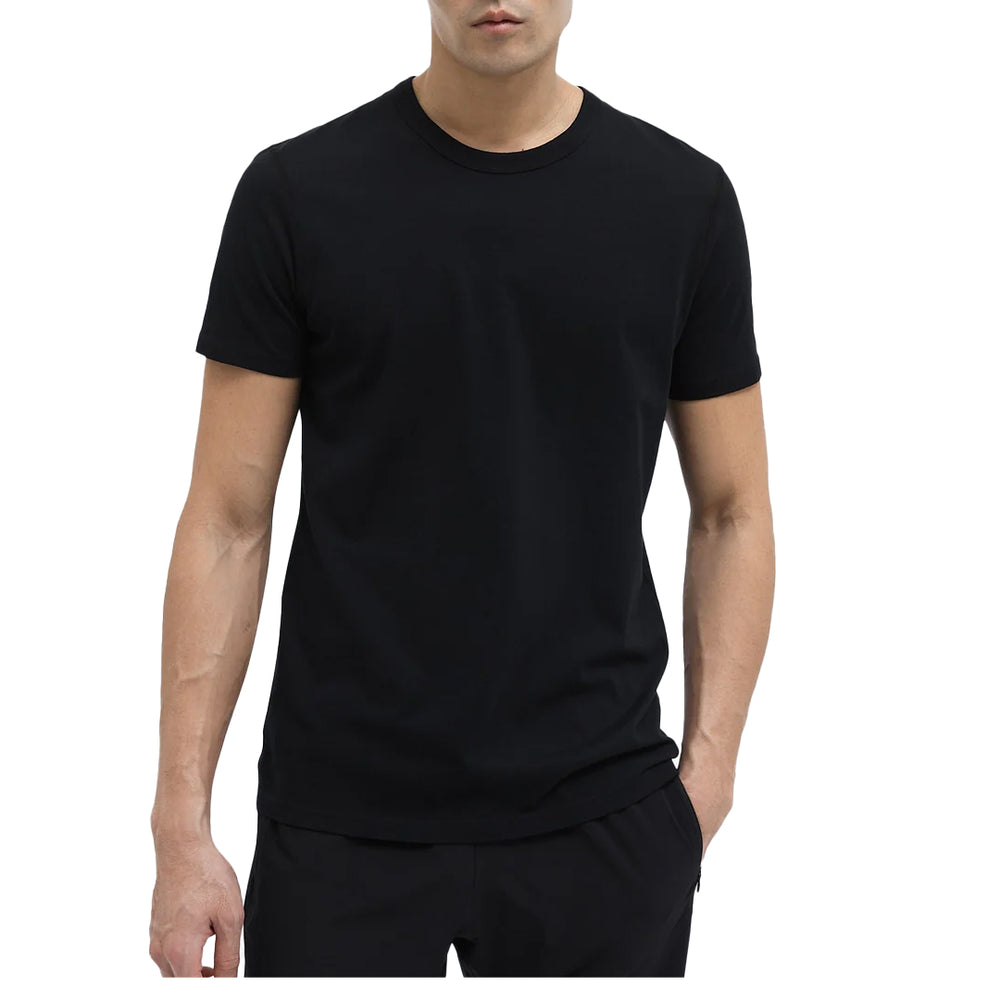 T-SHIRT HOMME EN JERSEY DE COTON NOIR