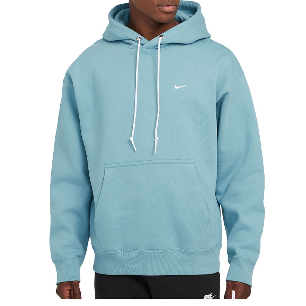 SOLO SWOOSH PULLOVER HOODIE DENIM TURQUOISE