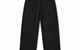 LEATHER PATCH TRACK PANTS BLACK