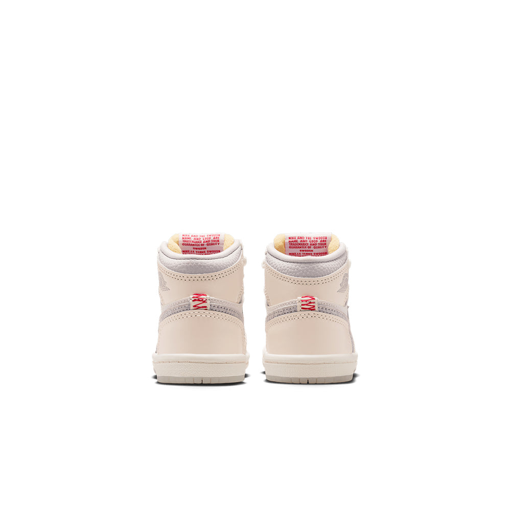 JORDAN 1 RETRO HIGH OG (TD) UNIVERSITY RED/PALE IVORY