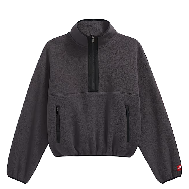 TNF RED BOX 1/2 ZIP FLEECE OBSIDIAN