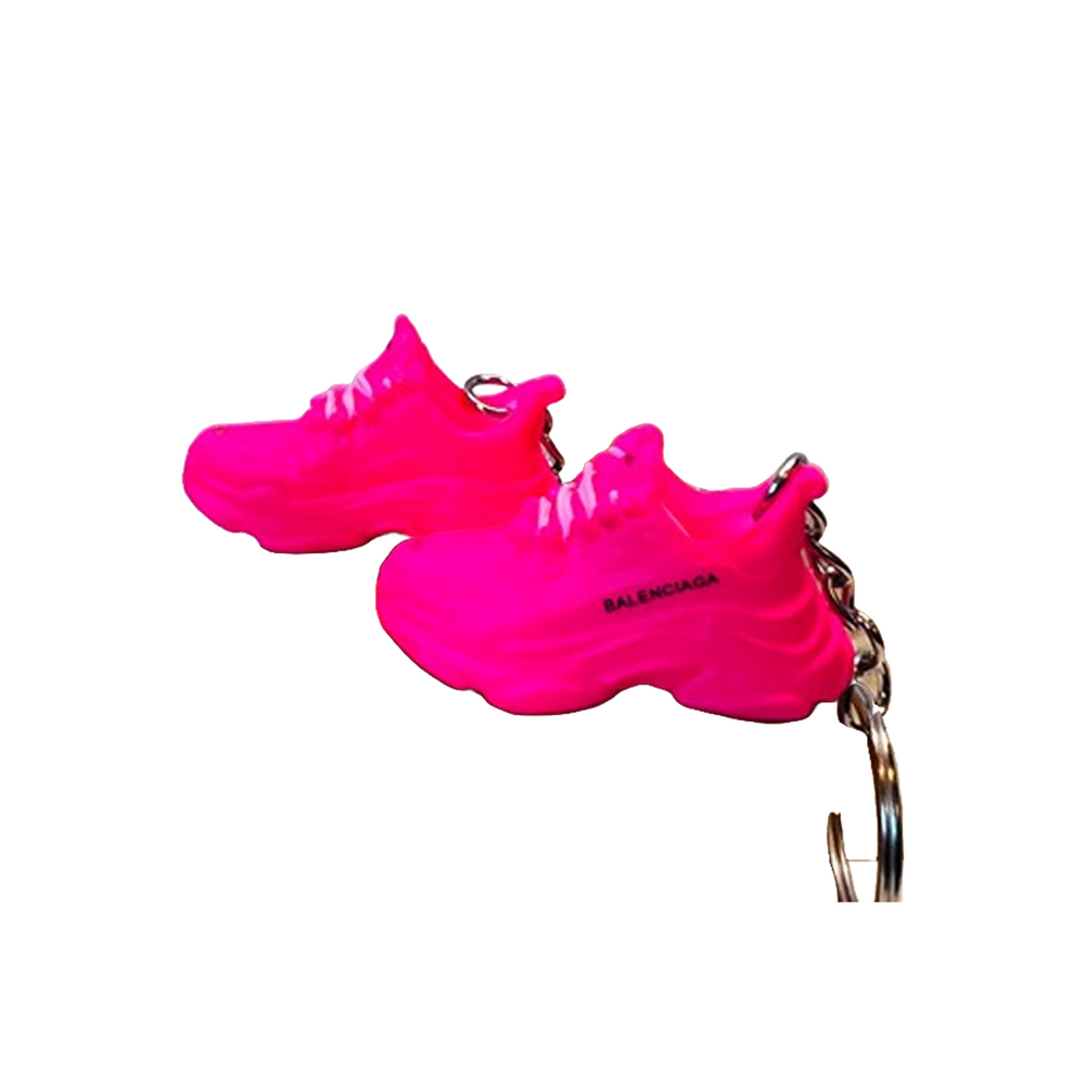 BALENCIAGA TRIPLE S SNEAKER KEYCHAIN PINK