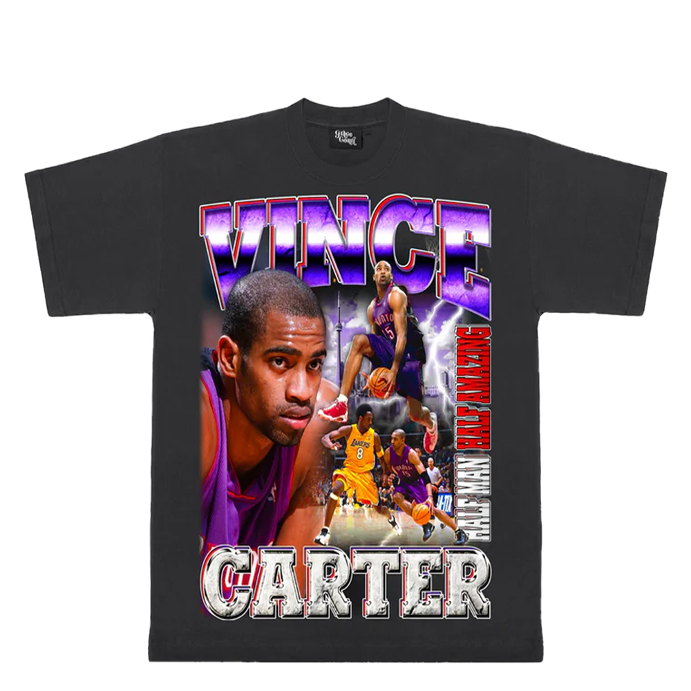 VINCE CARTER VINTAGE TEE BLACK
