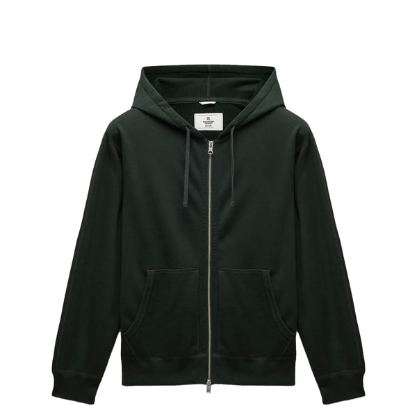 MIDWEIGHT TERRY STANDARD ZIP HOODIE PETROL