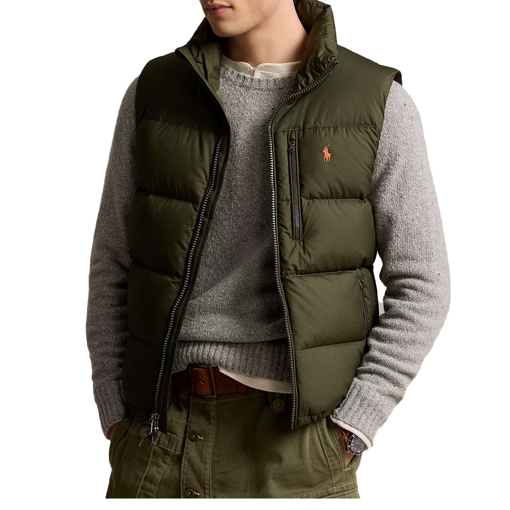 GORHAM DOWN PUFFER VEST OLIVE