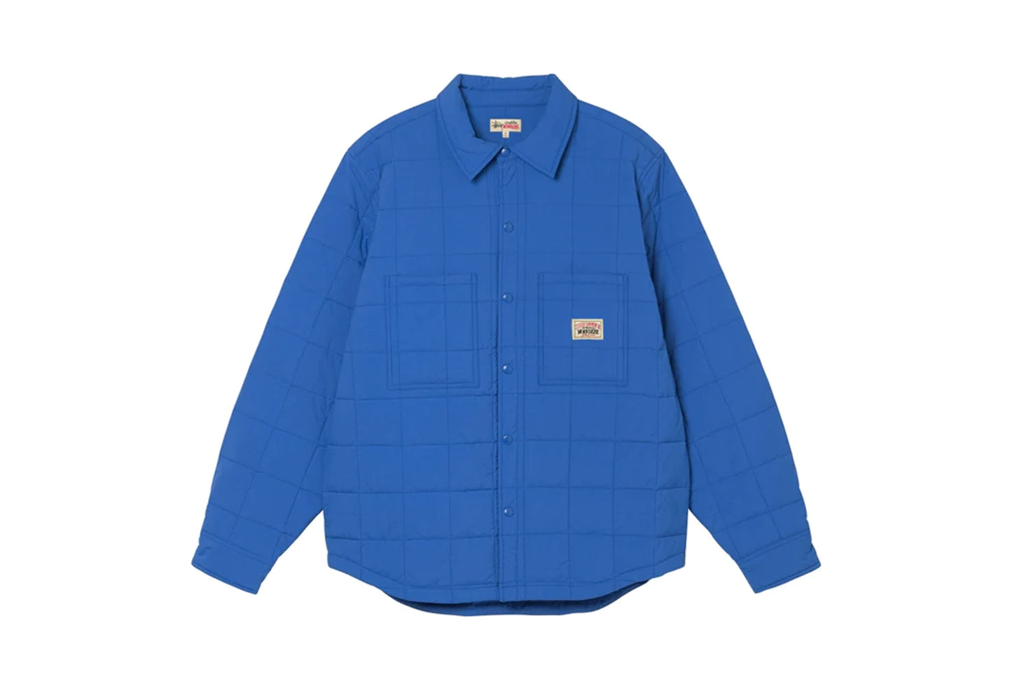 STUSSY QUILTED FATIGUE SHIRT BLUE – NRML