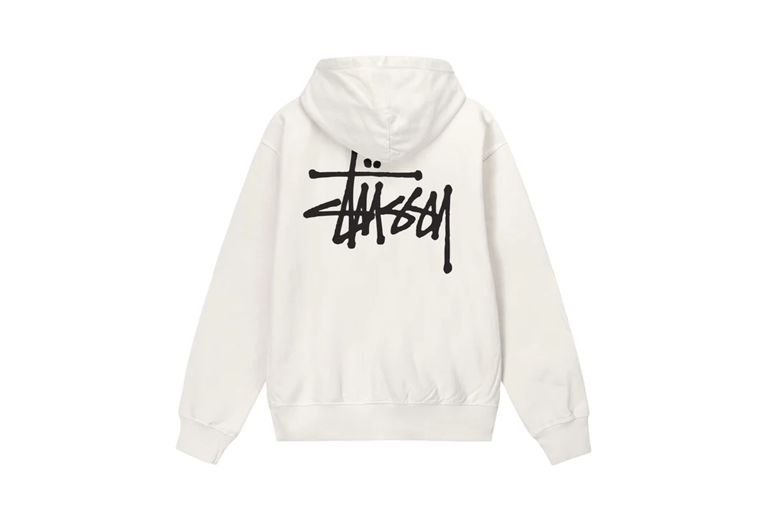 BASIC STUSSY PIGMENT DYED HOODIE NATURAL
