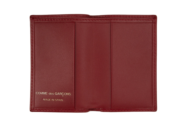 CDG ARECALF CLASSIC LINE CARD HOLDER - RED