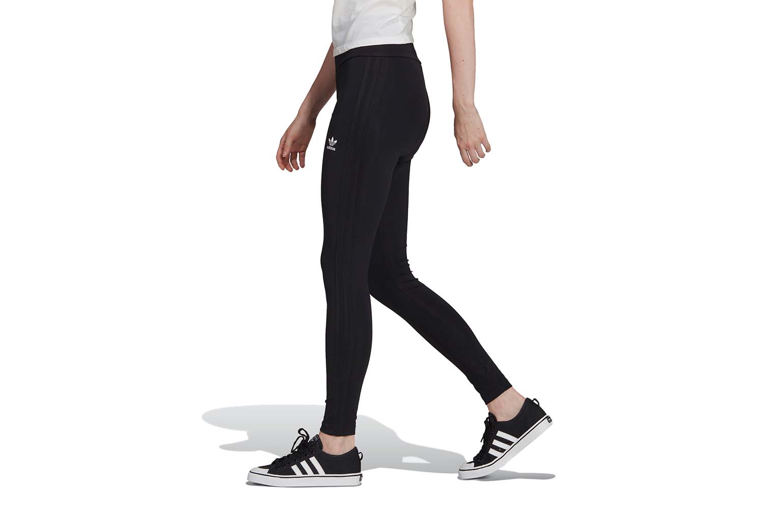 Adidas Womens Designed Move 3-Stripes High-Rise Long Tights Dark
