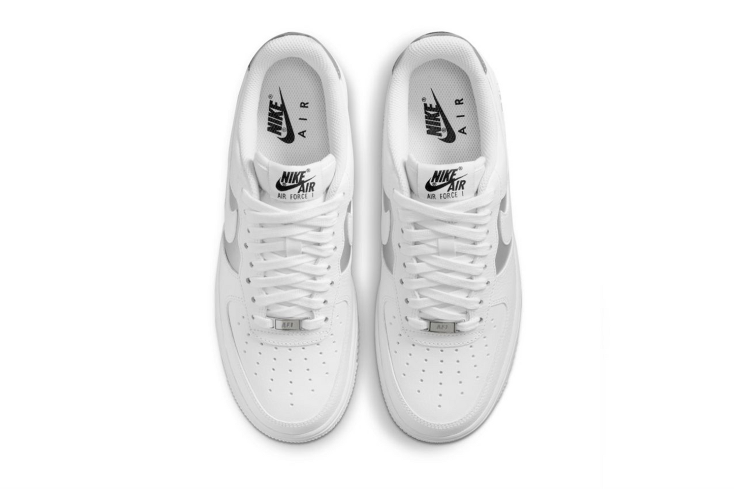 WOMEN'S AIR FORCE 1 '07 WHITE METALLIC SILVER